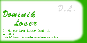 dominik loser business card